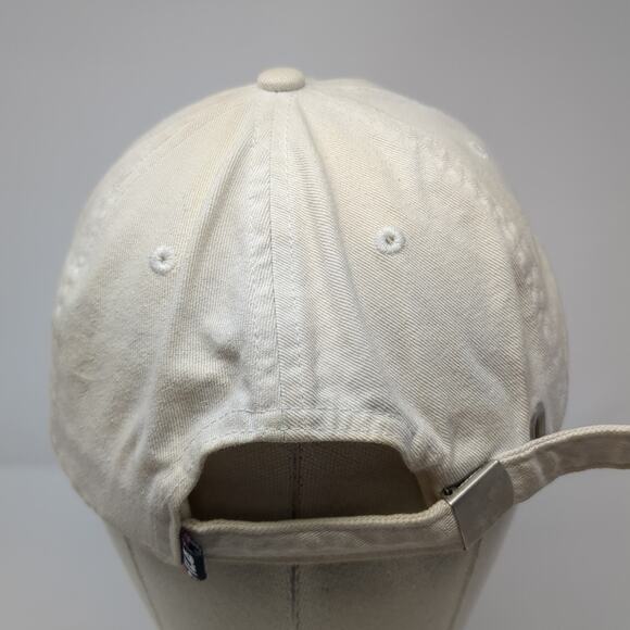 Fila Slideback Baseball Cap White One Size Adjustable Embroidered Vented Holes - Picture 6 of 10